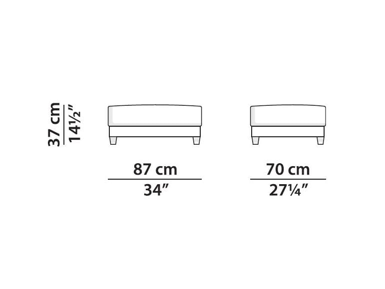 Кожаный линейный диван Baxter Bergère Longe ARCH-00066190 - Вид №7