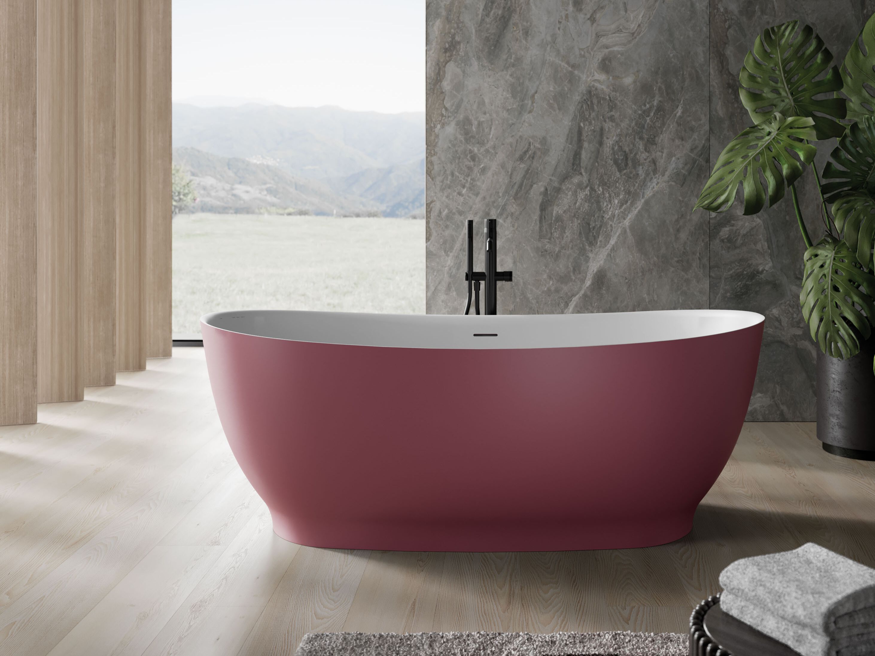 Ванна в центре комнаты в Cristalplant® DISENIA ISCHIA ARCH-00143370