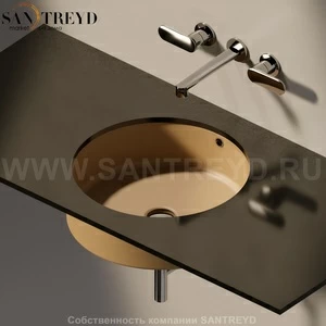 50579004 Накладная раковина под столешницу  круглая Ceramica Flaminia Twin