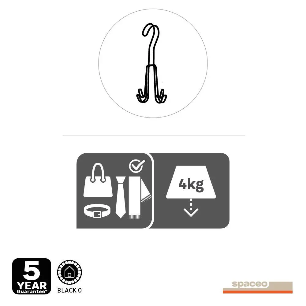 Вешалка Spaceo для аксессуаров: ремни, поясы и шарфы 82680680 Вешалка для аксессуаров STLM-0033938 - Вид №4