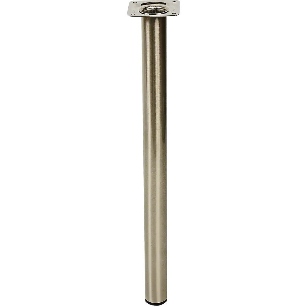 Ножка круглая 400х30 мм сталь  цвет никель Santreyd STLM-2105400