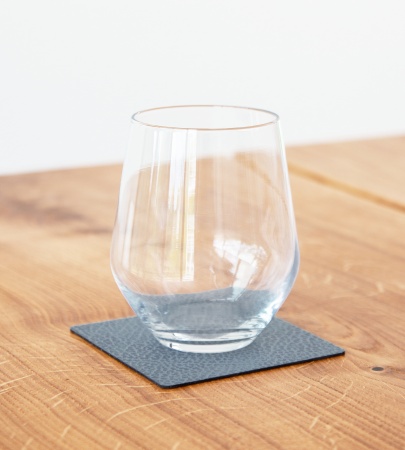 981152 HIPPO light blue подстаканник квадратный 10х10 см, толщина 1,6 мм;LIND DNA  - Вид №1