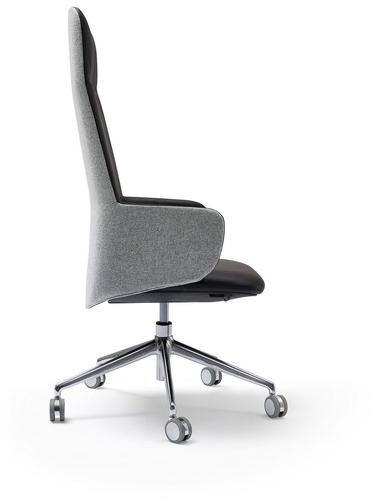 Quinti Sedute Кожаное кресло для руководителя с 5 спицами и высокой спинкой Deep sun-id-1455025 - Вид №5