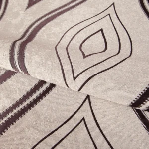 Ткань димаут «Витражный», 280 см, вензель, цвет венге