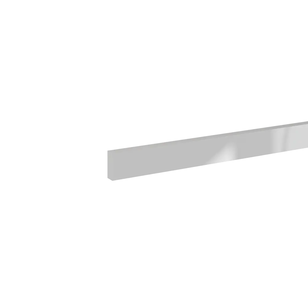 Карниз для шкафа Аша KONSENSA 200x4 см ДСП цвет серебро Аша серебро STLM-2142406