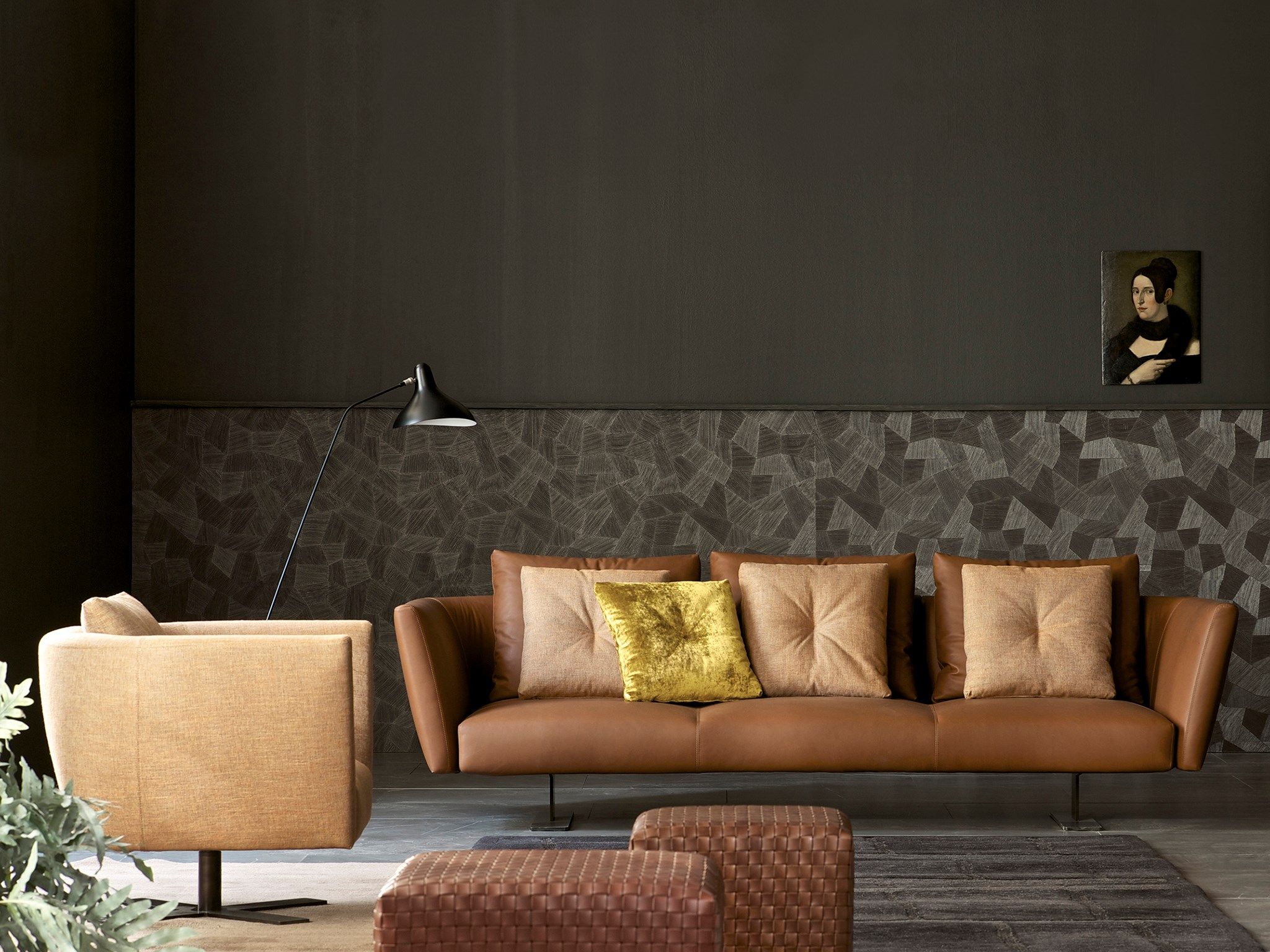 3-местный кожаный диван ESTEL GROUP Saint Barth ARCH-00006237 - Вид №1