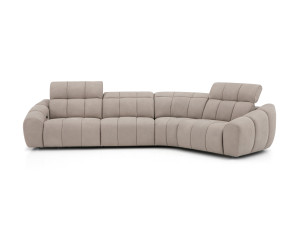 Модульный кожаный диван с электроприводом