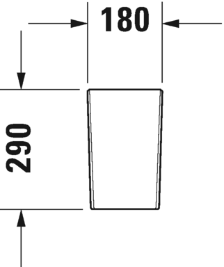 0858250000 Полупьедестал для раковины овальная Duravit Darling New - Вид №6