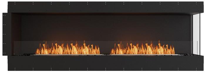 EcoSmart Fire Стальная каминная топка на биоэтаноле с панорамным остеклением Flex right corner fireplaces sun-id-1354003 - Вид №2