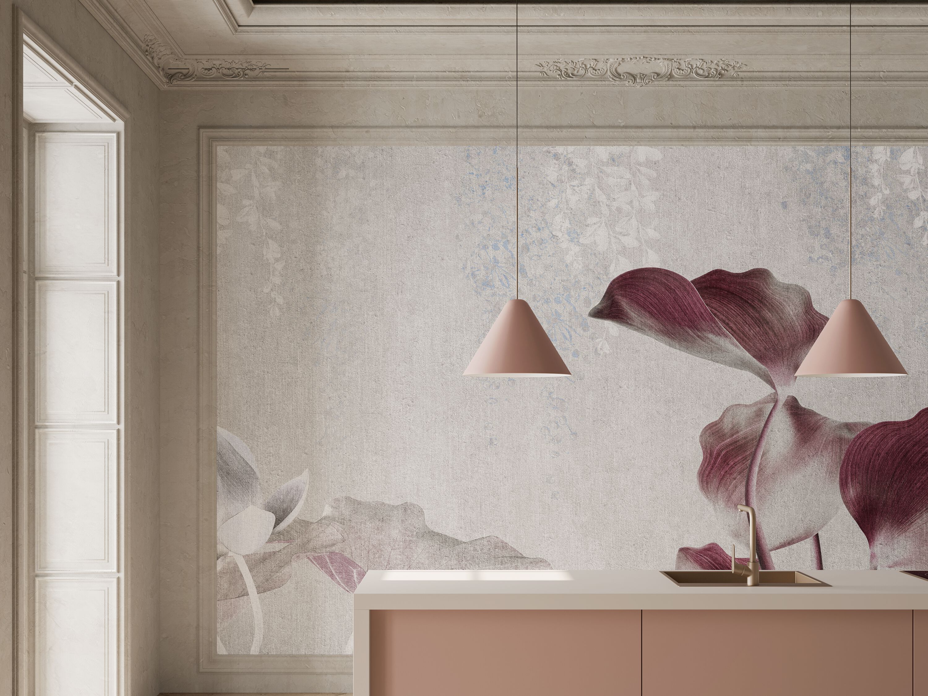 Моющиеся панорамные обои Inkiostro Bianco неопубликованные серии 05 ARCH-00113834