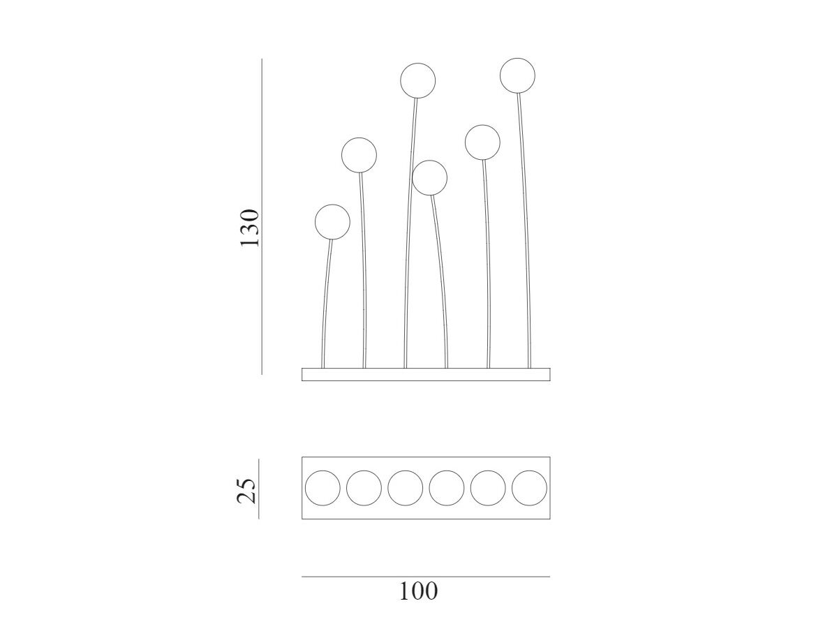 Латунь и поликарбонат светодиодные напольные лампы Exteta 10th ARCH-00020873 - Вид №2