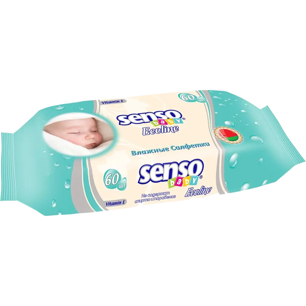 Салфетки влажные для детей «Senso baby Ecoline» 60 шт Santreyd STLM-2002291