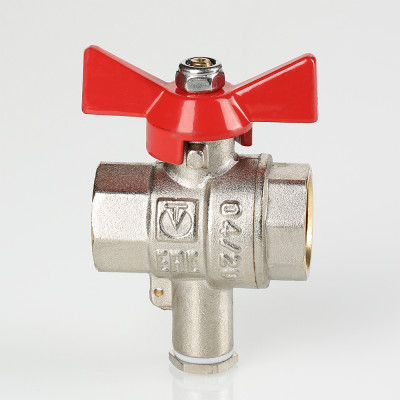 VT.247.N.04 Кран шаровой для подключения датчика температуры Valtec 1/2"  - Вид №8