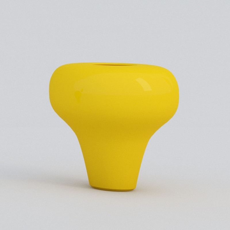 Q104X28 Гладкие вазы Tob e Chic Adriani e Rossi матовый черный  - Вид №2