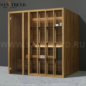 Effegibi YOKU.S80 SA.70100012 Сауна с левой дверью. Мощность: 8 кВт макс. Размеры: длина 202 см, ширина 180 см. Отделка: термообработанное дерево