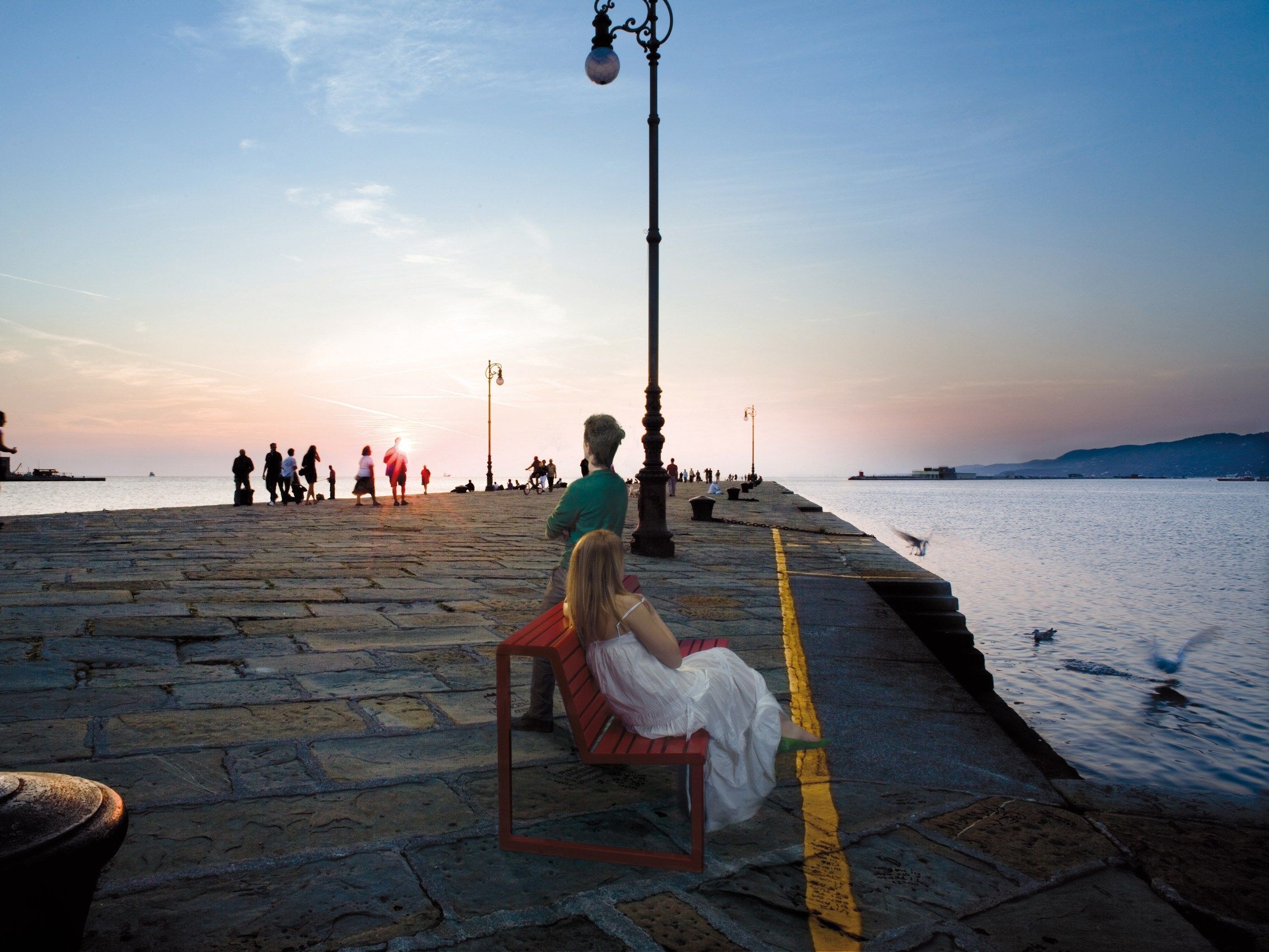 Скамья со спинкой и двойным сиденьем Urbantime Портфель.h24 ARCH-00067561 - Вид №2