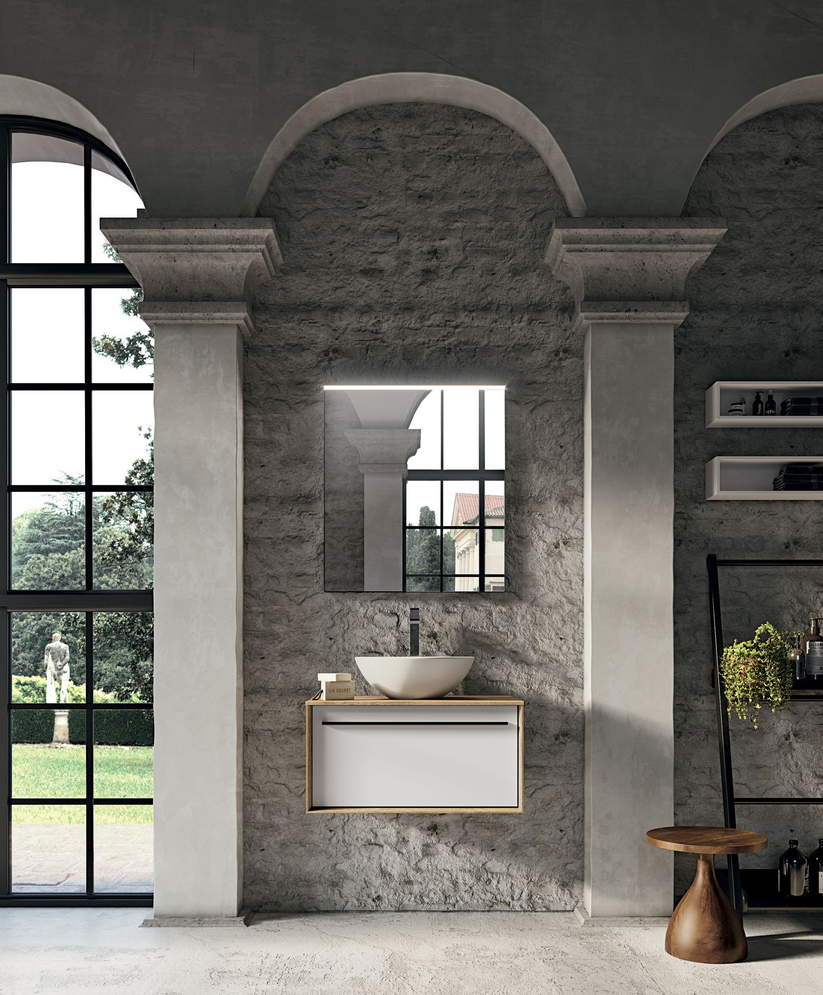 Деревянный подвесной умывальник Gruppo Geromin Люкс ARCH-00039420 - Вид №1