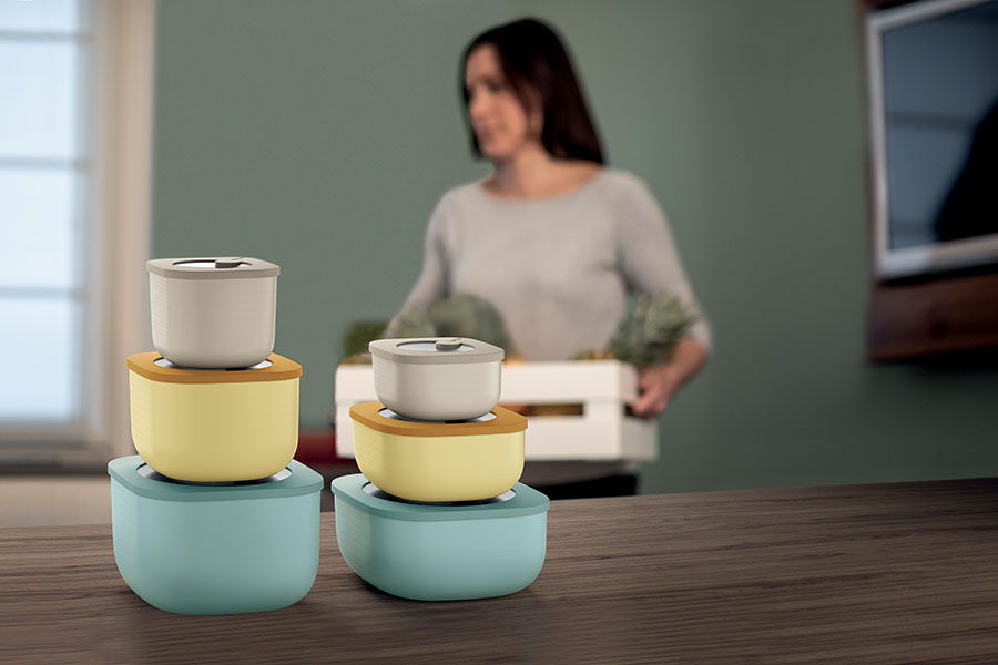 17070079 Контейнер для хранения store&more 450 мл бежевый Guzzini  - Вид №1