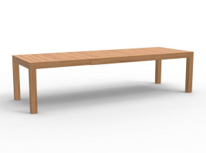 Выдвижной садовый стол из тикового дерева