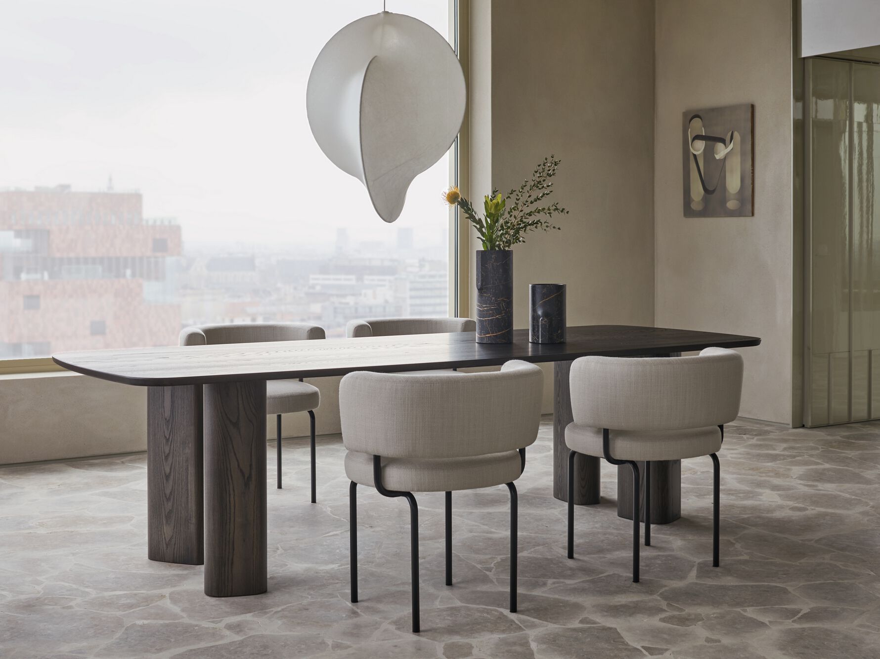 Прямоугольный обеденный стол из массива дерева more Oso ARCH-00128627 - Вид №1