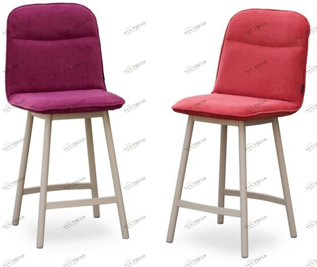 MOBLIBERICA Высокий табурет с тканевой обивкой Köln sun-id-1422761