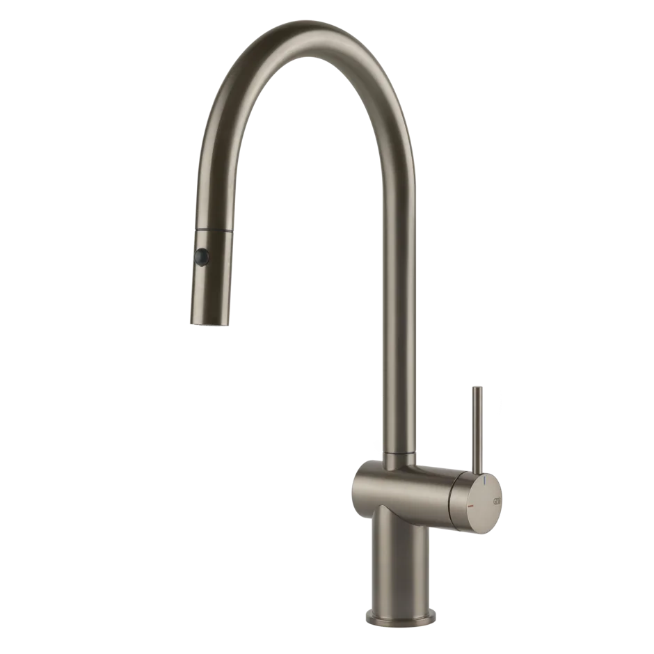 Смеситель для раковины 60413 149 Gessi Inedito МАТОВЫЙ НИКЕЛЬ FINOX 60413149