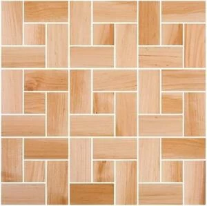 Мозаика и 3D панели из дерева Da Vinci Мозаика Ritmo Giovane 066 Ольха Селект (Гладкая) 324х324 мм.