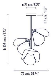 BOVER Алюминиевый светодиодный потолочный светильник Mod Mod pf/73/3l - Вид №2