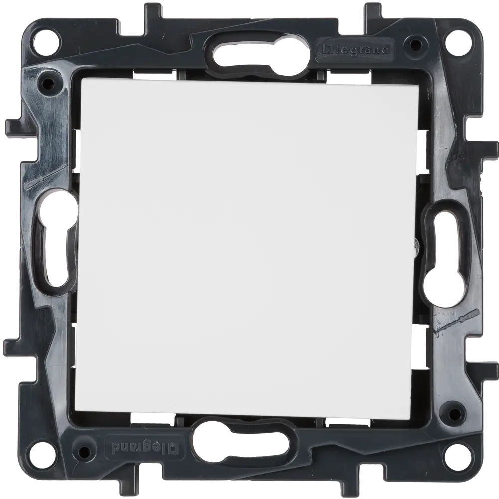 Выключатель встраиваемый 1 клавиша Legrand Structura 10А 250В безвинтовые зажимы белый STLM-2162545