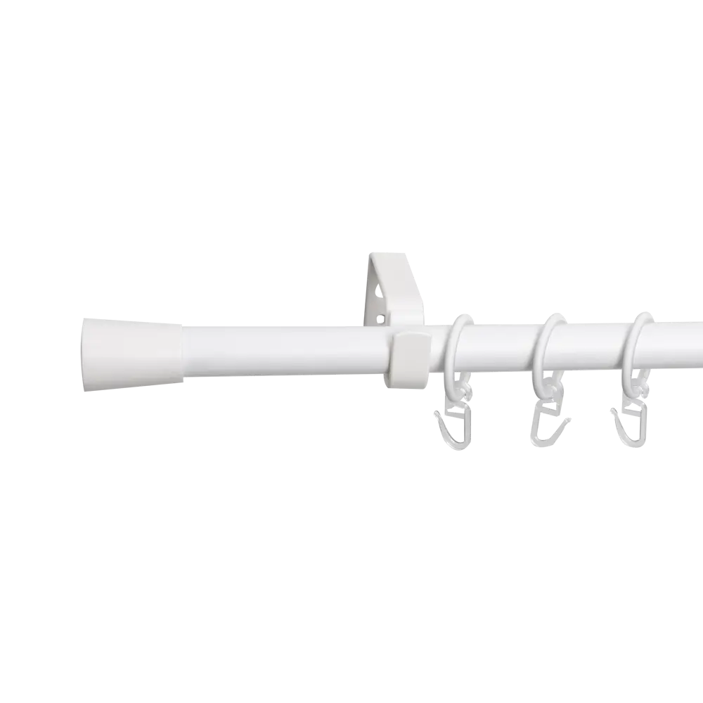 Настенный карниз раздвижной однорядный KREAFORTA Пула d16/19 160-300 см металл цвет белый 89457737 STLM-2152317  - Вид №5