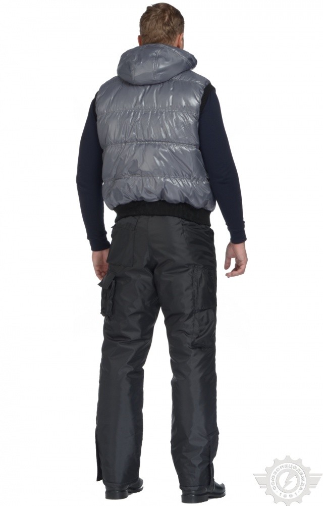 61188 Жилет "Комфорт" зимний серый  Зимняя спецодежда  размер 48-50/170-176  - Вид №7