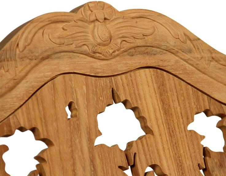 ASTELLO Садовый стул из тикового дерева с высокой спинкой Chèvrefeuille sun-id-1493858 - Вид №4