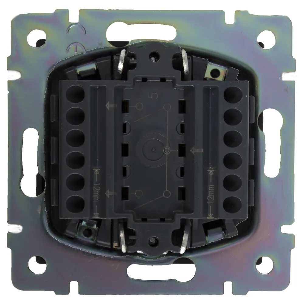 Выключатель встраиваемый Werkel 2 клавиши, цвет серо-коричневый STLM-2014396 - Вид №3