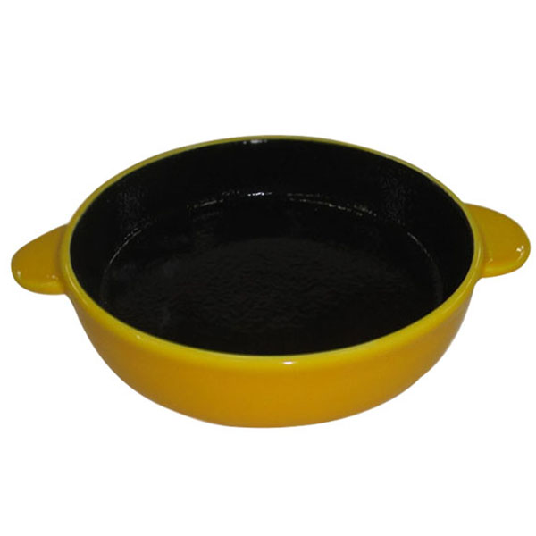 ПР0044109 Миска для животных Сковородка оранжевая керамическая 16х13х3см 200мл Foxie 