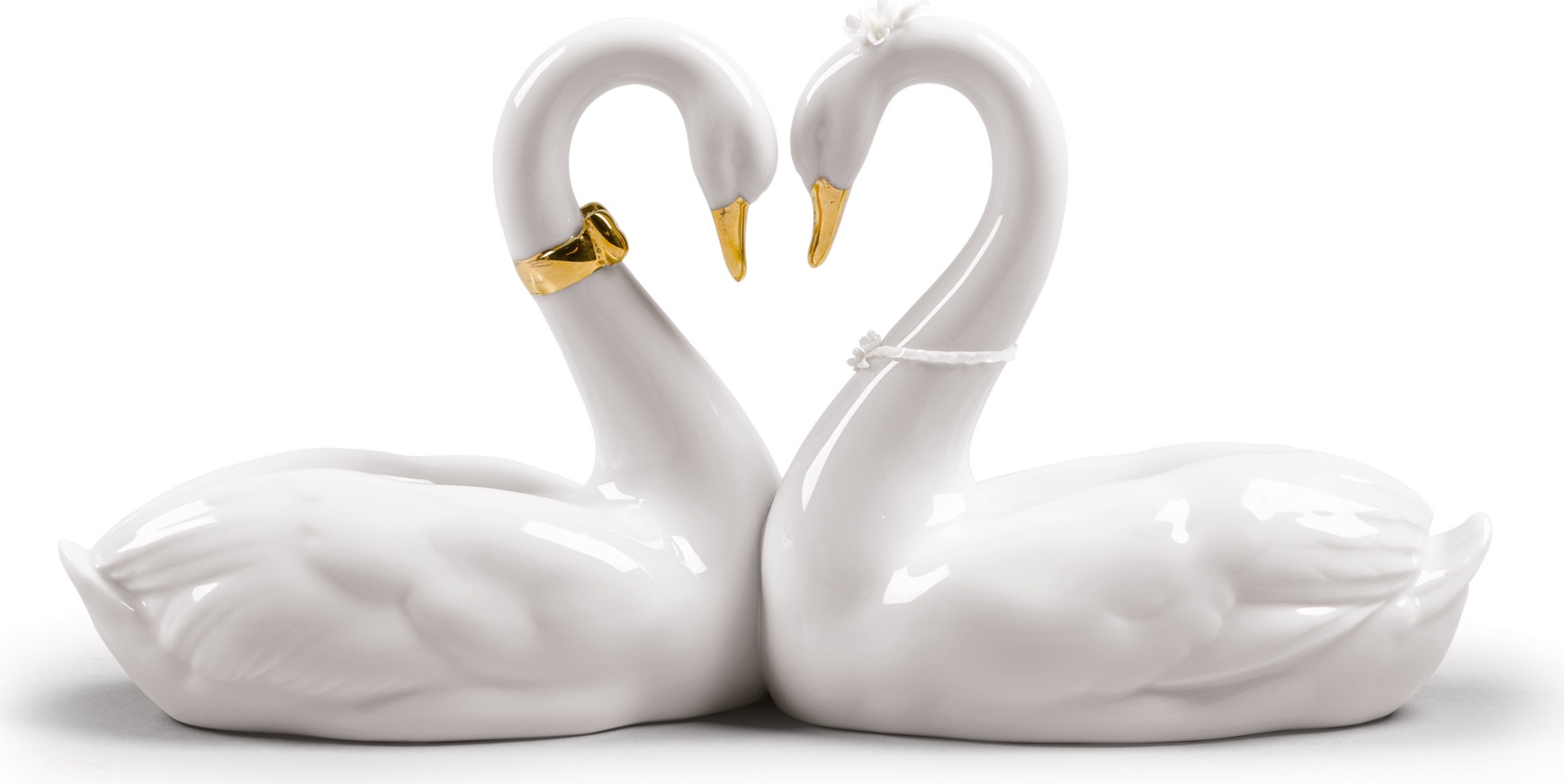 10669115 LLADRO Фигурка Lladro "Бесконечная любовь (золото)" 27х13см Фарфор Lladró 