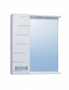 Зеркало Diana 600 левый со спотом600⨉150⨉700 мм белый