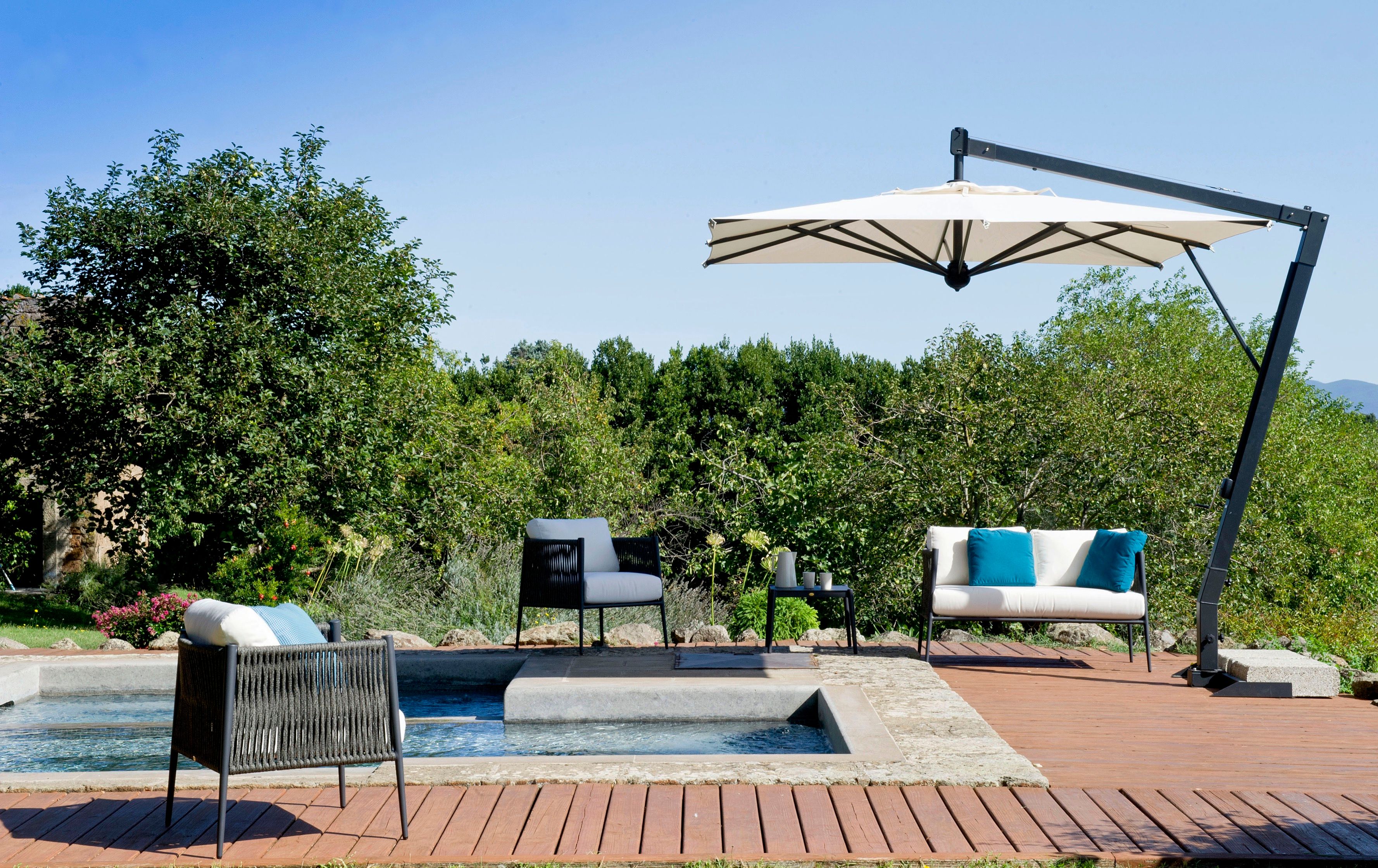 Алюминиевый садовый стул и полиолефиновая веревка Unopiù свет ARCH-00077755 - Вид №8