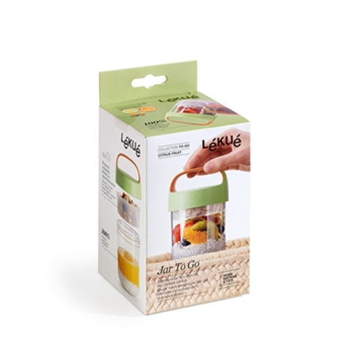Банка стеклянная зеленая 400 мл Lekue LEKUE  00-3951981 Зеленый;прозрачный  - Вид №2