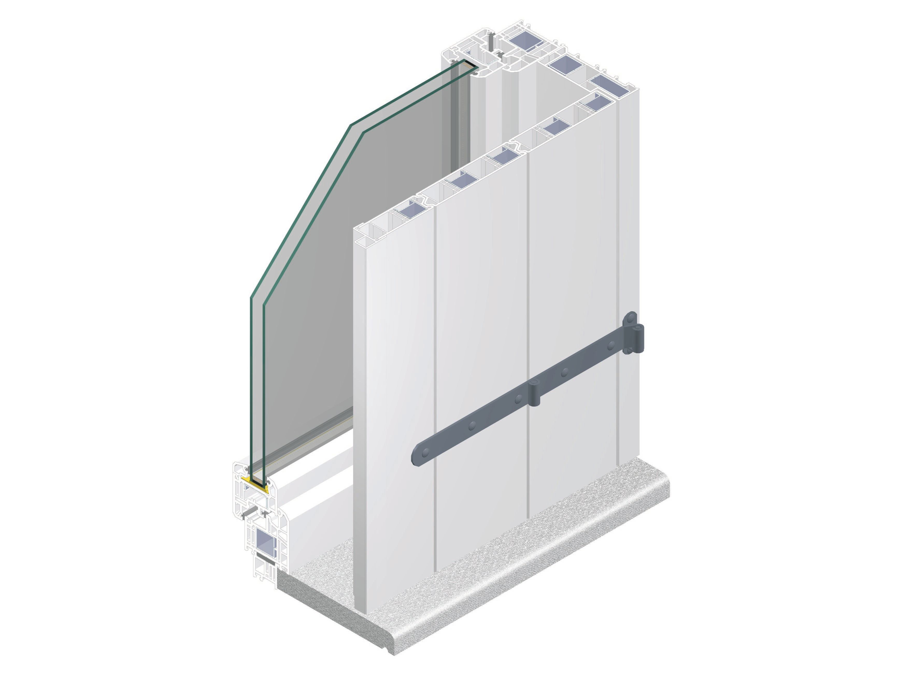 Топоры из стали и ПВХ Veka SISTEMA SCURO ARCH-00030493 - Вид №1
