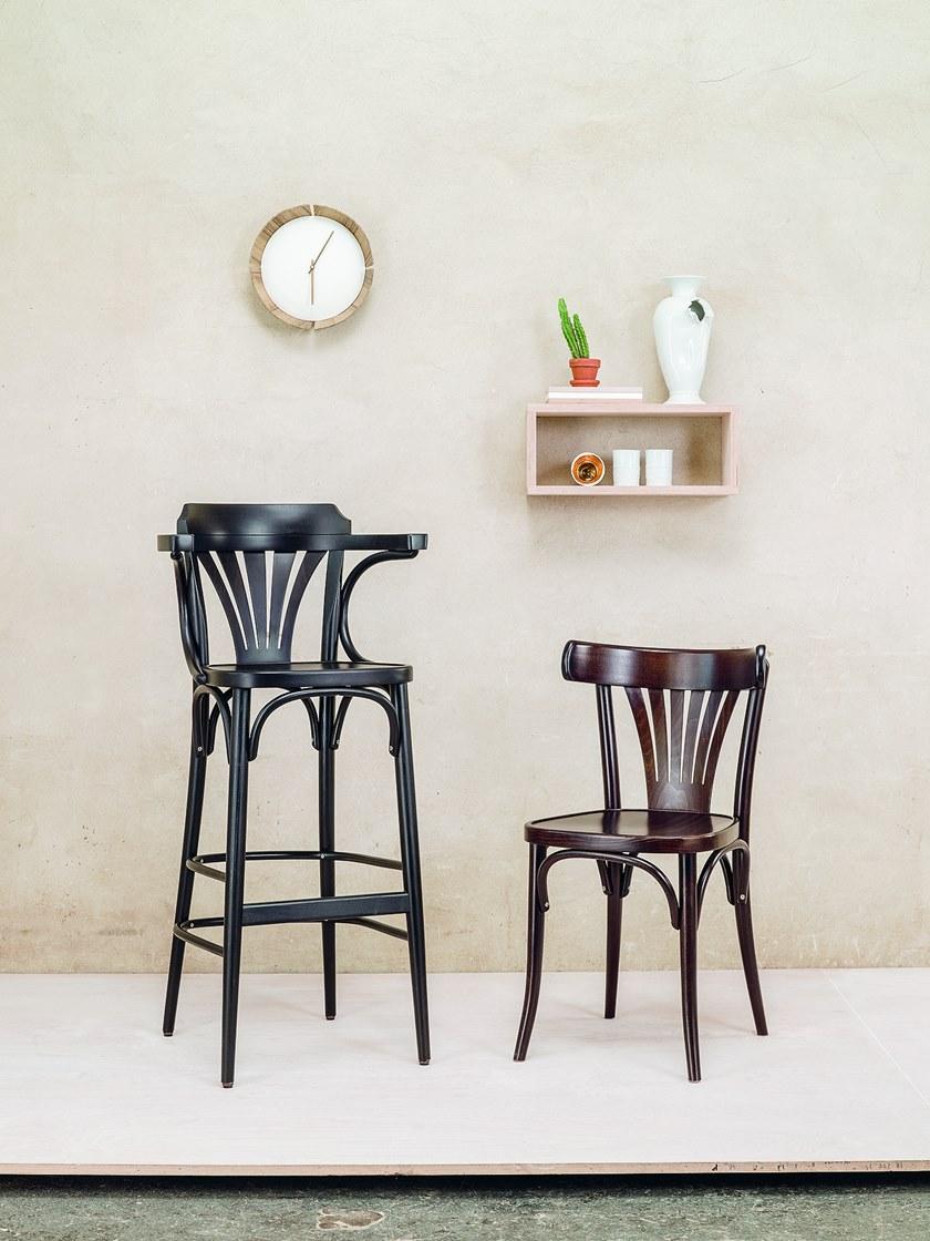 TON Табурет из дерева со спинкой и подставкой для ног sun-id-1411281 - Вид №6