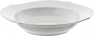 64570 Meissen Тарелка суповая 23,5см "Игра волн, рельеф, белый" Фарфор