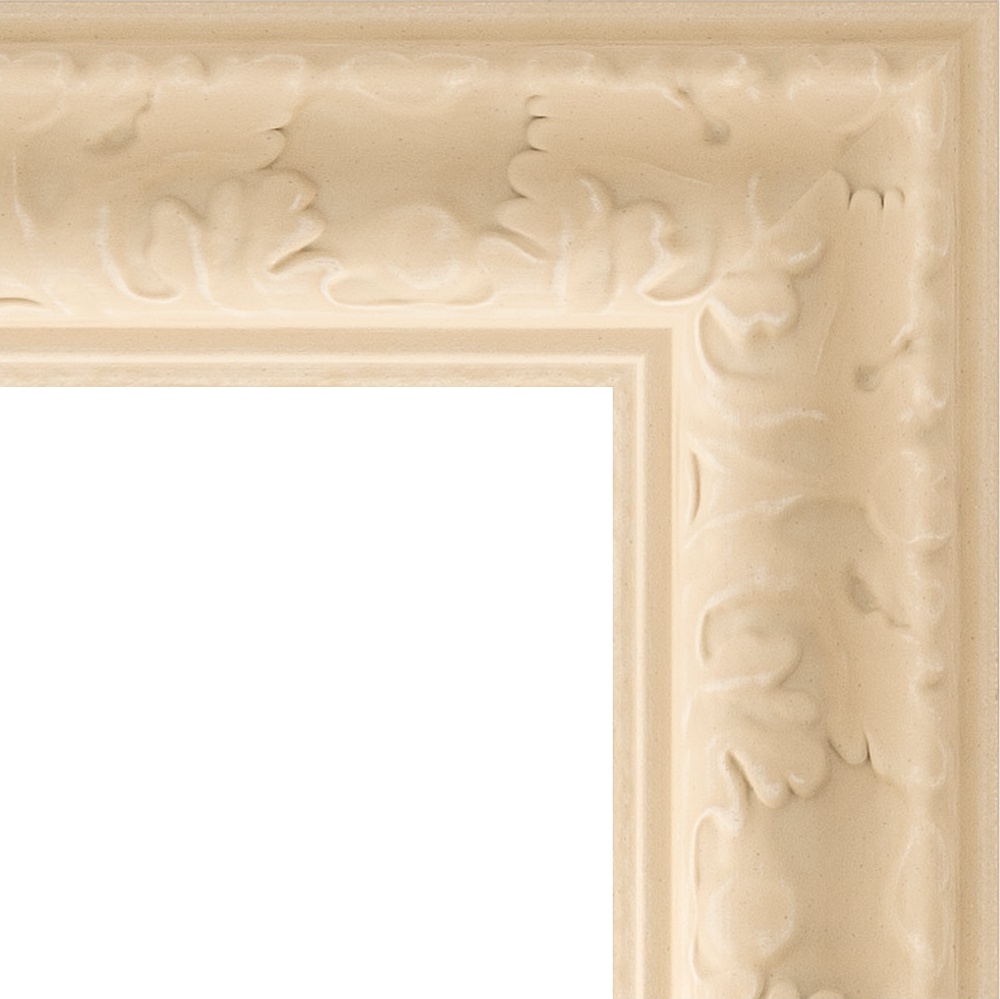 BY 1364 Зеркало с фацетом в багетной раме - старый гипс 82 mm EVOFORM Exclusive - Вид №4