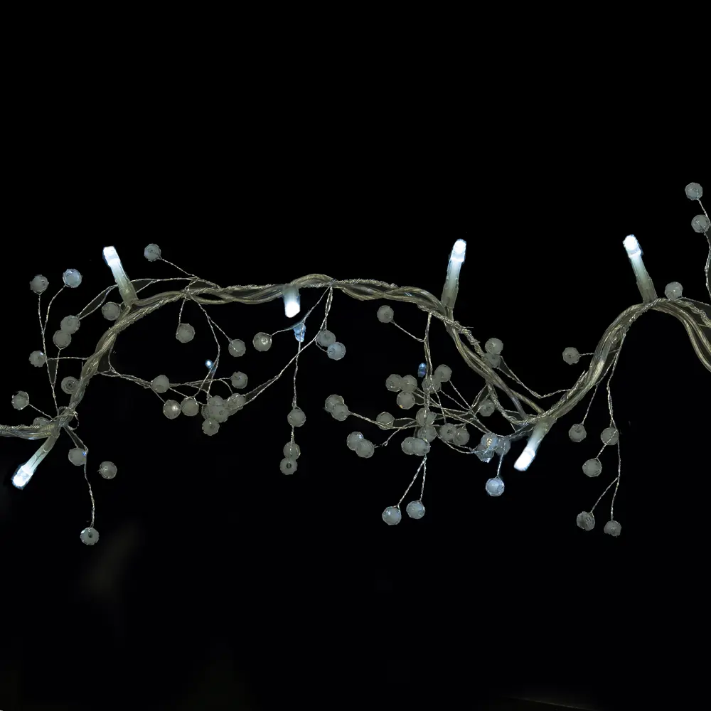 Электрогирлянда-шнур «Бисер белый» 40 ламп, для комнаты Santreyd STLM-2111682 - Вид №2