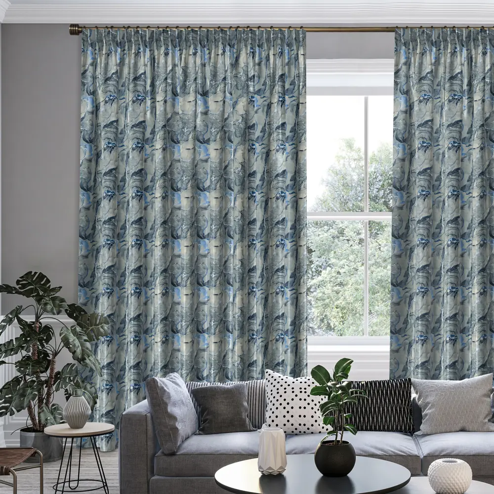 Штора на ленте Монца 200x280 см цвет синий GARDEN STLM-2112160 - Вид №5