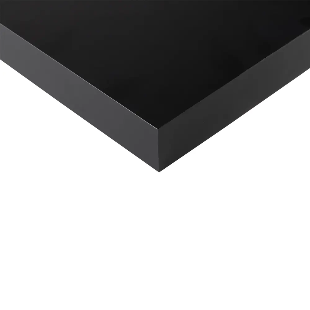 Настенная полка KONSENSA 80x23.5 см со скрытым креплением МДФ цвет черный STLM-2080671 - Вид №3