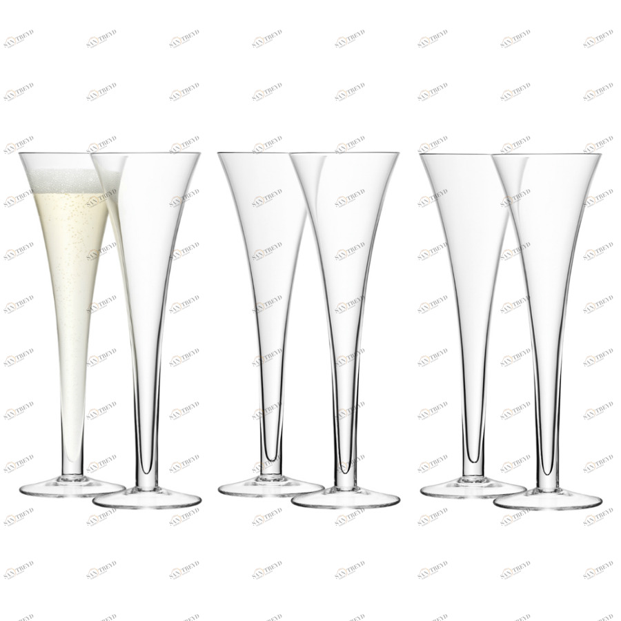 Набор из 6 бокалов-флейт 200 мл Bar LSA INTERNATIONAL BAR 00-3863324 Прозрачный