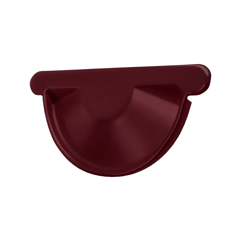 Заглушка торцевая универсальная РЕ 125 мм цвет красный Grand Line STLM-2051706