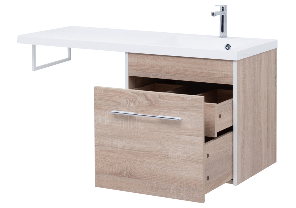 Тумба с раковиной Aquanet Августа 120 R дуб сонома 0021002700239568 - Вид №5