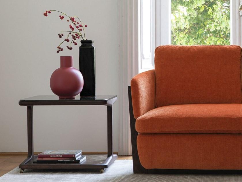 Porada Квадратный деревянный журнальный столик на колесиках Iron sun-id-1380473 - Вид №1