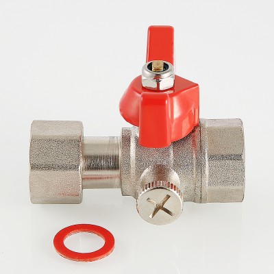 VT.807.N.0404 Кран шаровой для подключения манометра Valtec 1/2" x 1/2"  - Вид №8